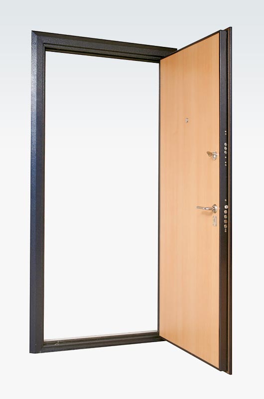Vidinė šarvo durų pusė su laminuotos medžio drožlių plokštės LMDP skydu